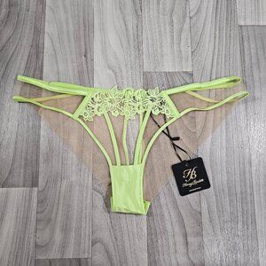 NWT Honey Birdette Amelie Lime Brief Panty Size XL